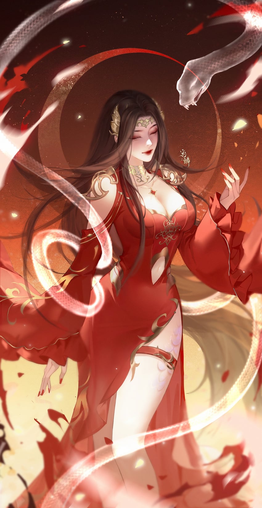 cai lin (doupo cangqiong) drawn by gugu_zhen_de_cai