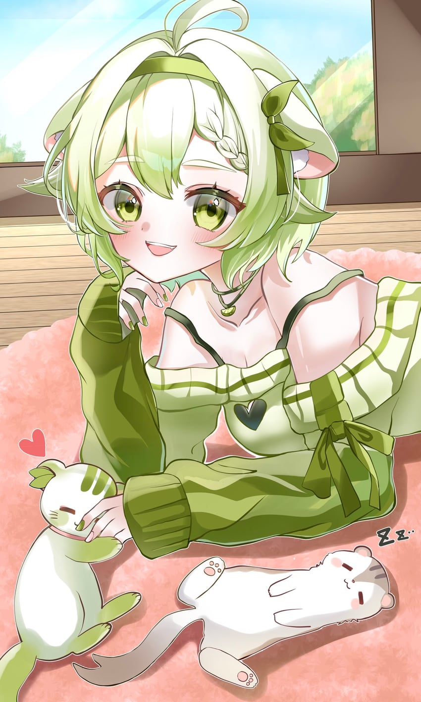laimu and limon (indie virtual youtuber and 1 more) drawn by miza8276