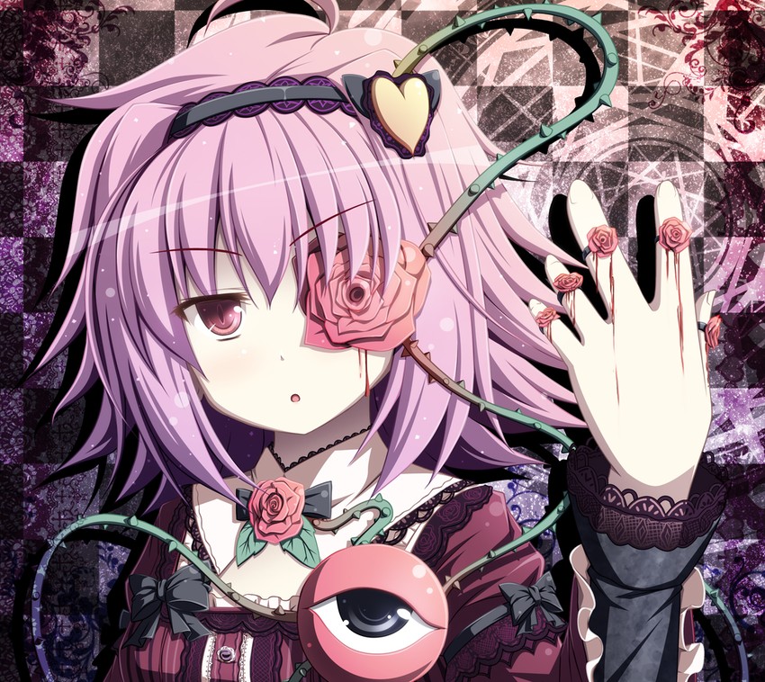 komeiji satori (touhou and 1 more) drawn by akashio_(loli_ace)