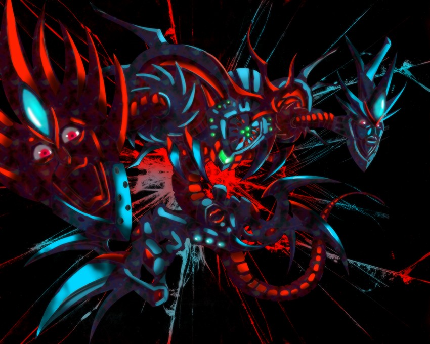 perfectio and fatum (super robot wars and 2 more) drawn by den_taku