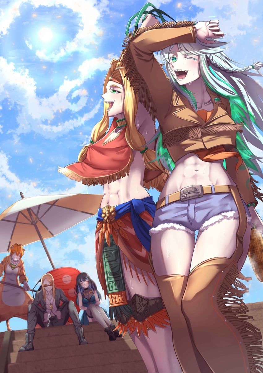tezcatlipoca, quetzalcoatl, kukulkan, jaguarman, and tenochtitlan (fate and 1 more) drawn by kikyouta