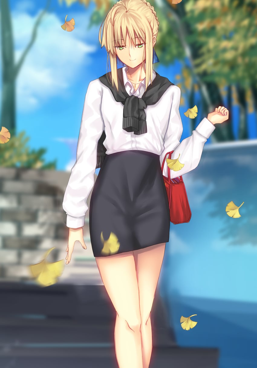 artoria pendragon and saber (fate and 1 more) drawn by iro_(sekaixiro)