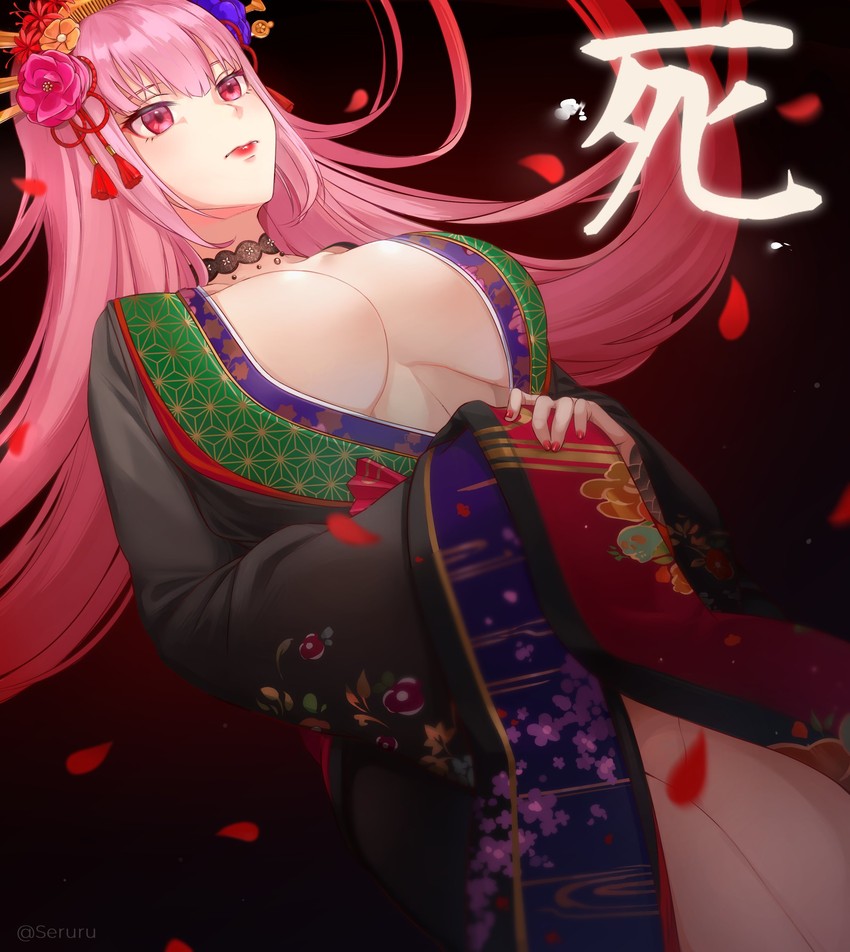 mori calliope (hololive and 2 more) drawn by kaeruruu