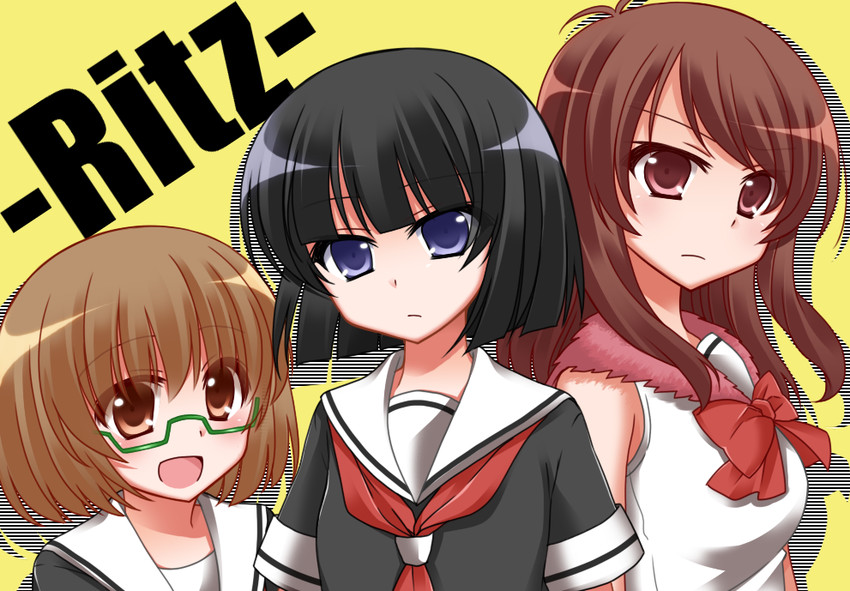 kobayashi ritz, igarashi auguri, and kiyoshi saya (saki) drawn by sou_(mgn)