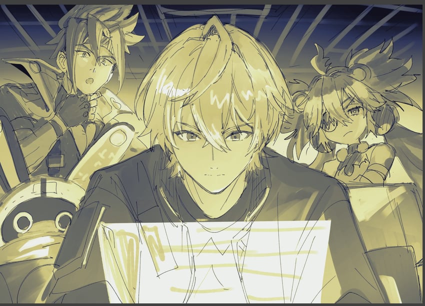 wise, eous, koleda belobog, and anton ivanov (zenless zone zero) drawn by heparou50