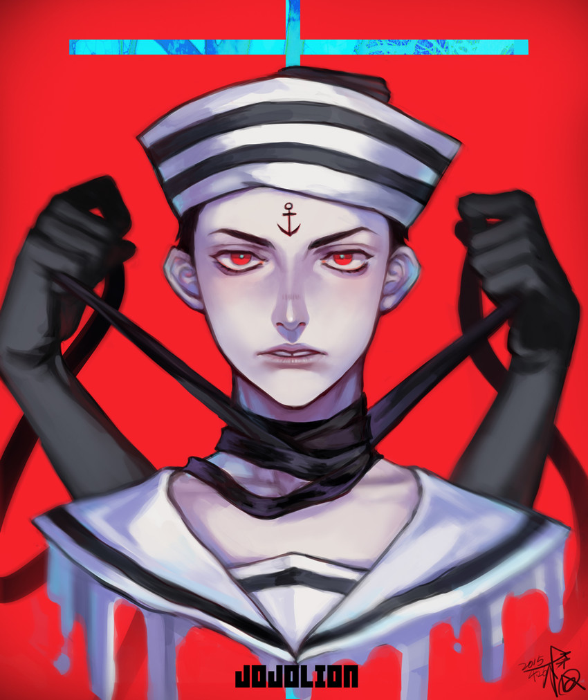 higashikata josuke (jojo no kimyou na bouken and 1 more) drawn by fan_ju