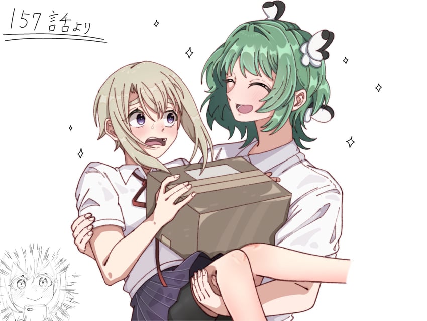 yoshimoto shizuka, sutou iku, and yasashiki yamame (kimi no koto ga dai dai dai dai daisuki na 100-nin no kanojo) drawn by utiponn