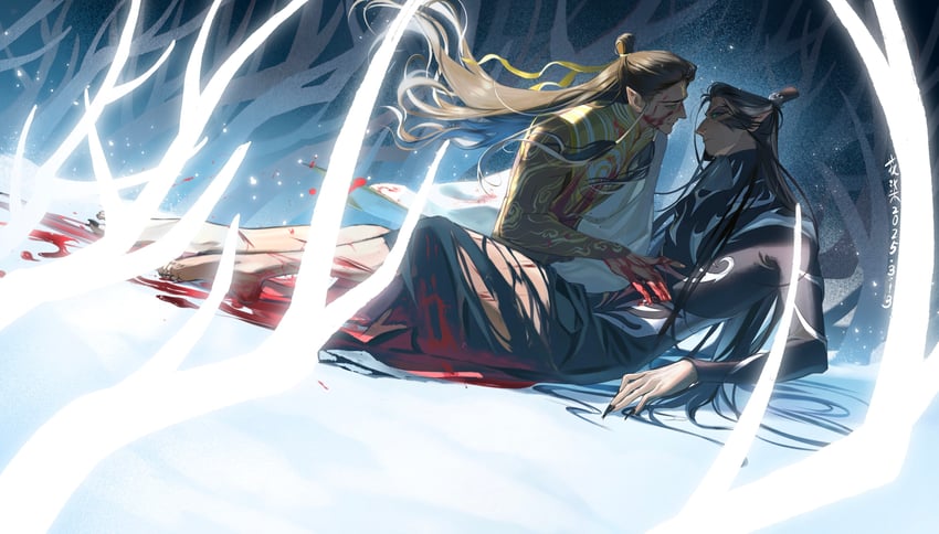 lutong and shen gongbao (nezha zhi motong jiangshi) drawn by lascorpio