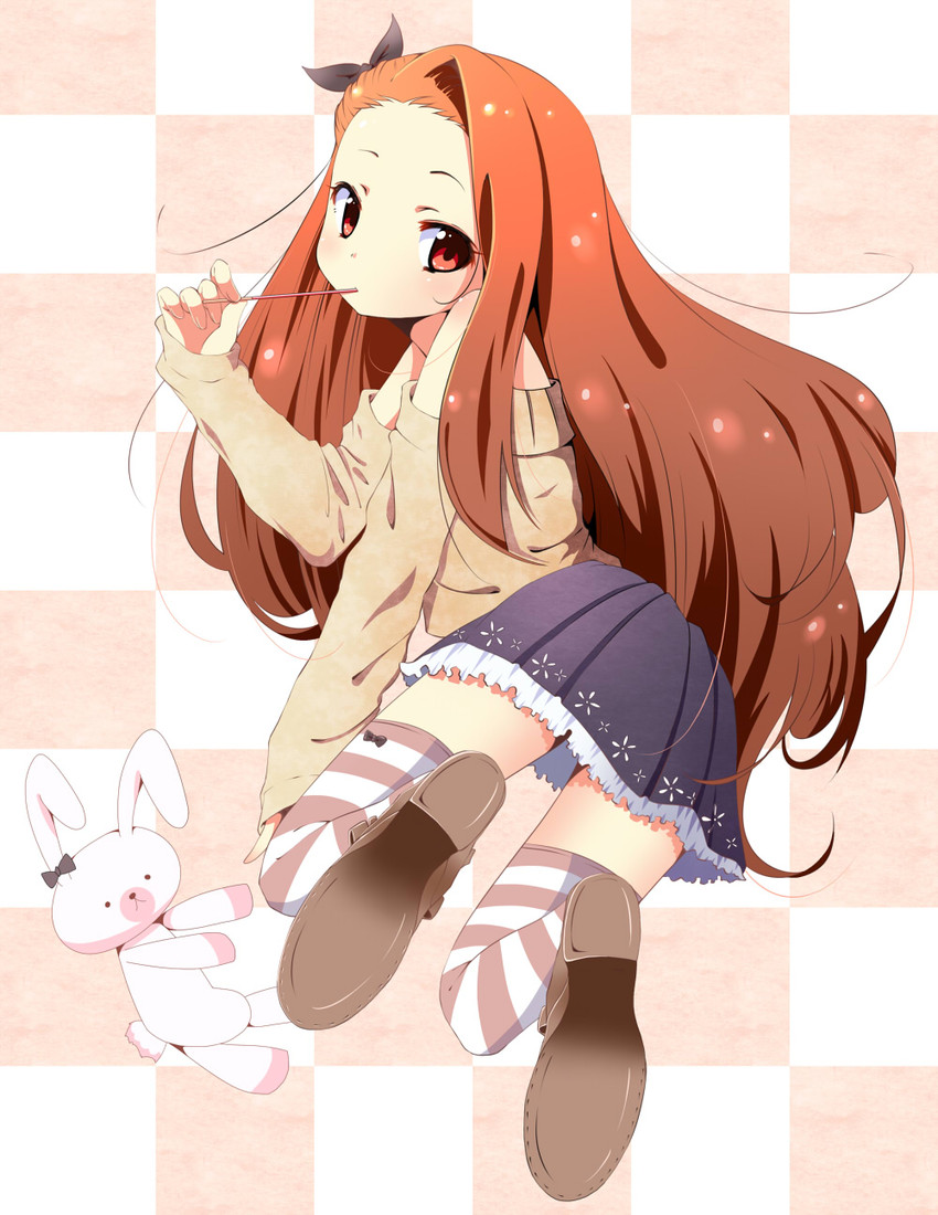 minase iori and usa-chan (idolmaster) drawn by take_(office-t)