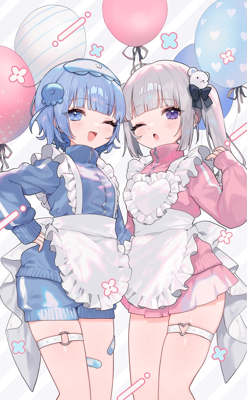 wotoha and yukimura-chan (original and 1 more) drawn by saku_nosuke