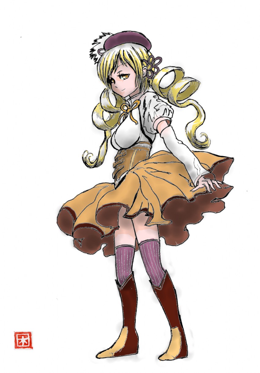 tomoe mami (mahou shoujo madoka magica) drawn by yuzukoseu_(jukaibo1807)