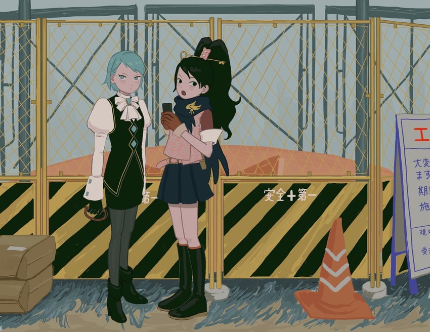 franziska von karma and kay faraday (ace attorney and 1 more) drawn by 23011620x