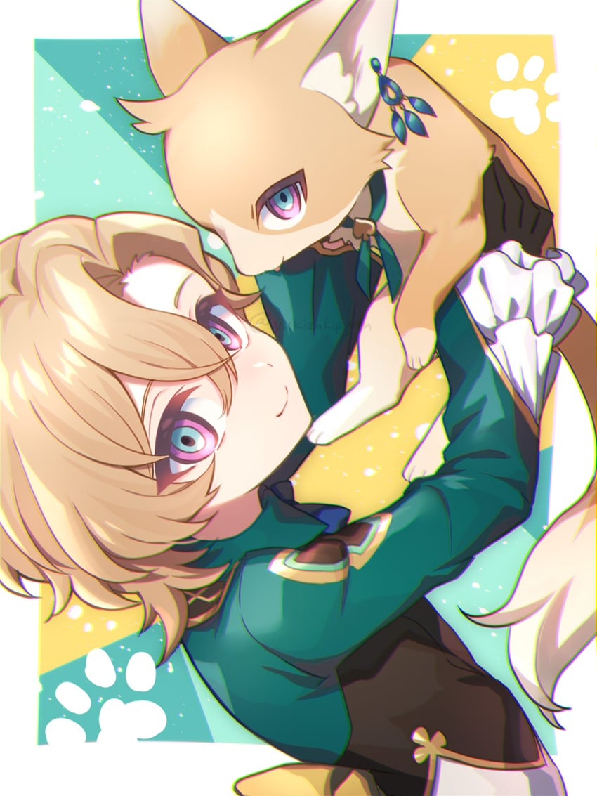 aventurine and kakavasha (honkai and 1 more) drawn by yukizaki_purin