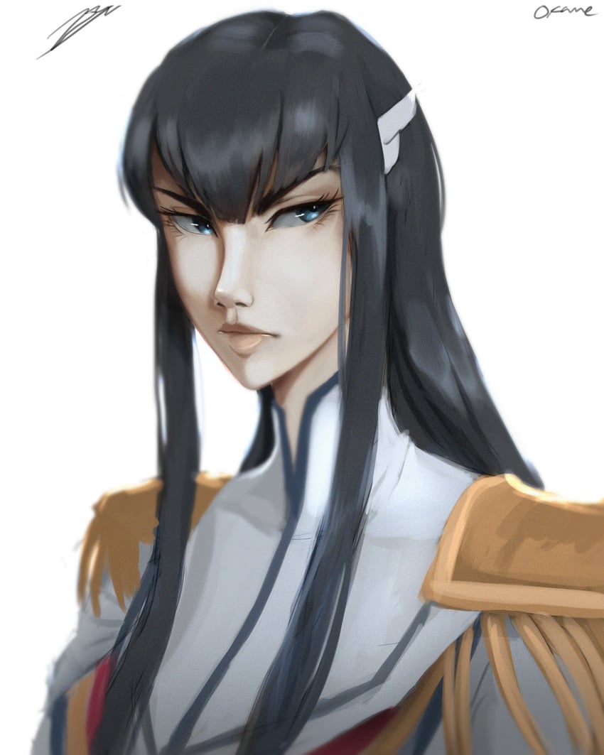 kiryuuin satsuki and junketsu (kill la kill) drawn by okanekun