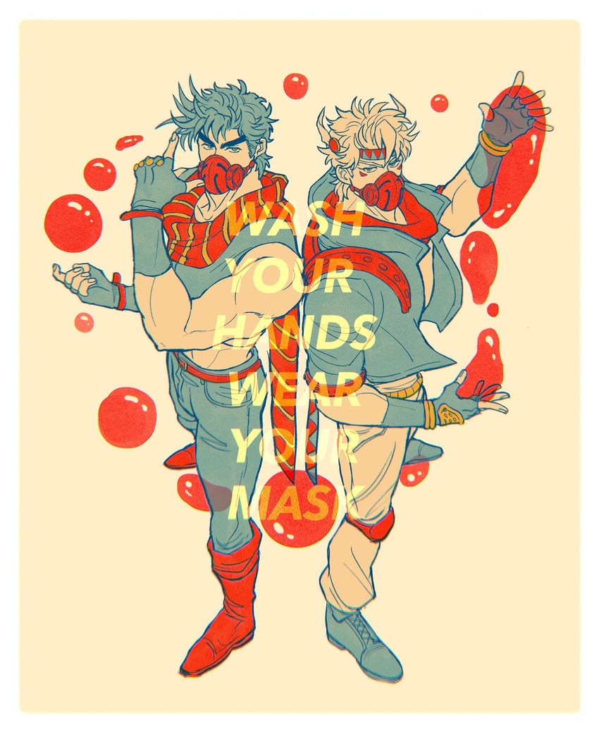 joseph joestar and caesar anthonio zeppeli (jojo no kimyou na bouken and 1 more) drawn by catneylang