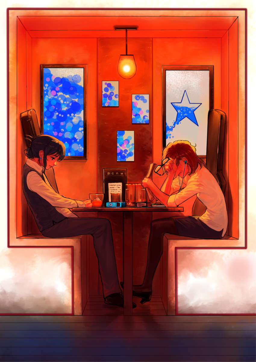 kisaragi chihaya and julia (idolmaster and 1 more) drawn by bukimi_isan