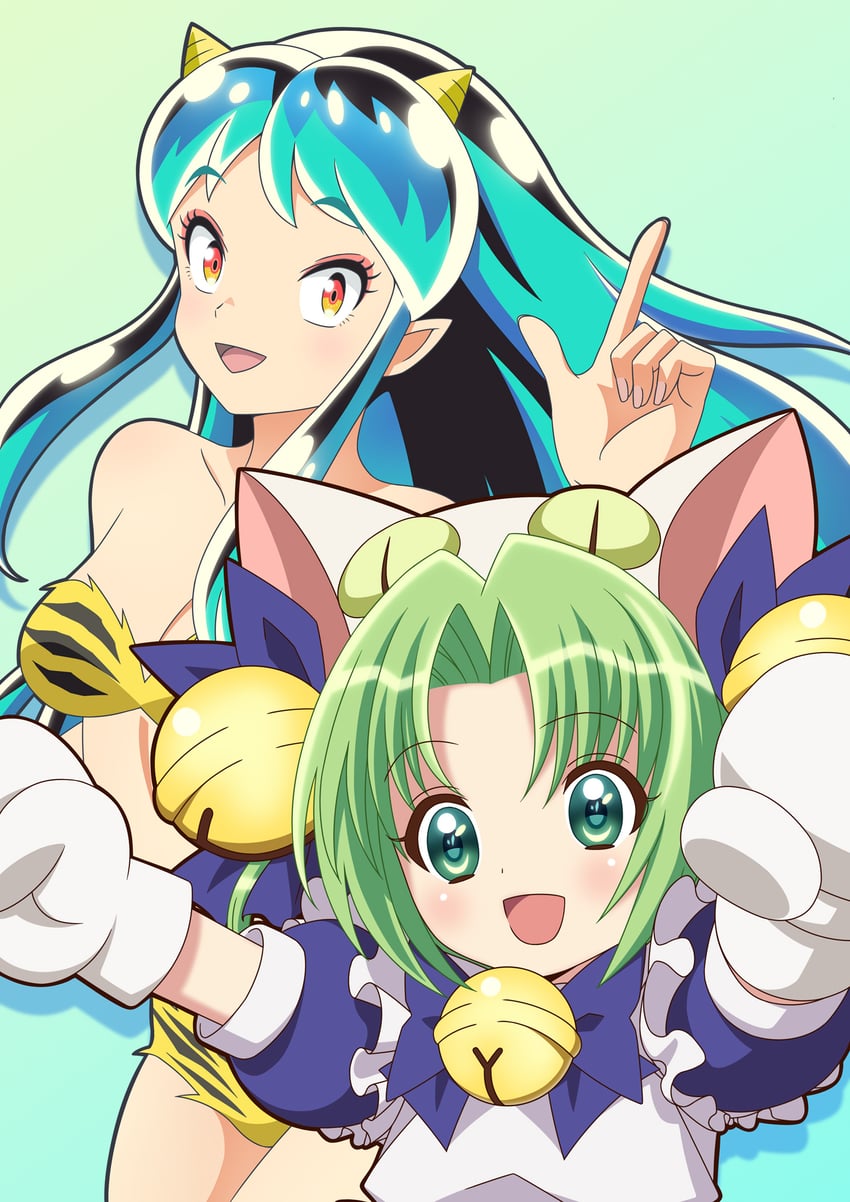 lum and dejiko (urusei yatsura and 2 more) drawn by watasi