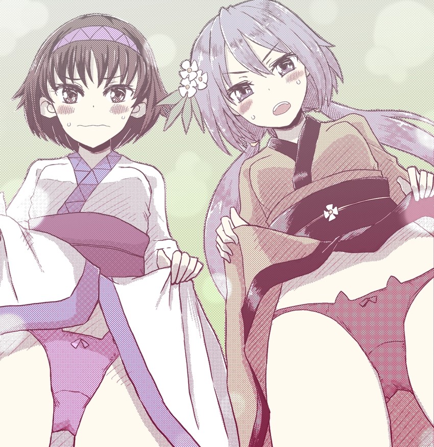 tsukumo benben and tsukumo yatsuhashi (touhou) drawn by jack_(wkm74959)