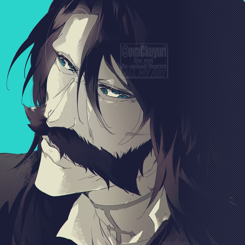 yhwach (bleach and 1 more) drawn by ovasayuri