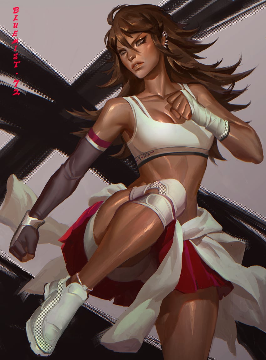 owari akane (danganronpa and 1 more) drawn by bluemist72