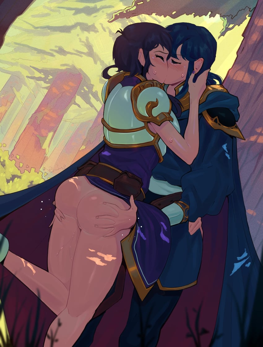 seliph and larcei (fire emblem and 1 more) drawn by timbocactus