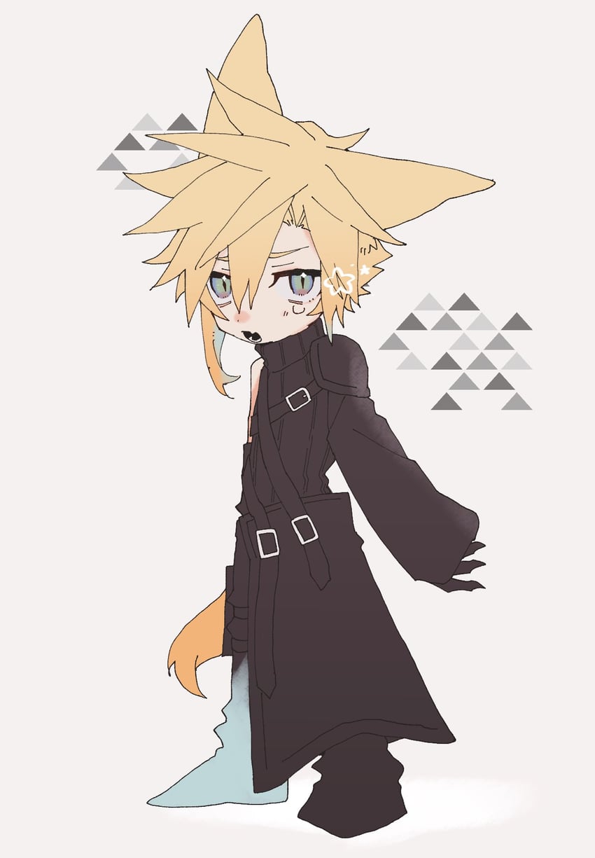 cloud strife (final fantasy and 2 more) drawn by same_no_nituke3