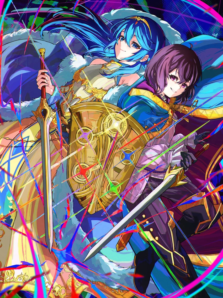 lucina, female morgan, and male robin (fire emblem and 3 more) drawn by milo_monzon