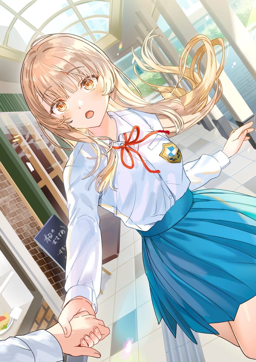 satomi chika (aisare tenshi na classmate ga ore ni dake itazura ni hohoemu) drawn by tan_(tangent)