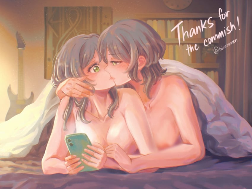 hikawa sayo and hikawa hina (bang dream!) drawn by xin_(blueramen)