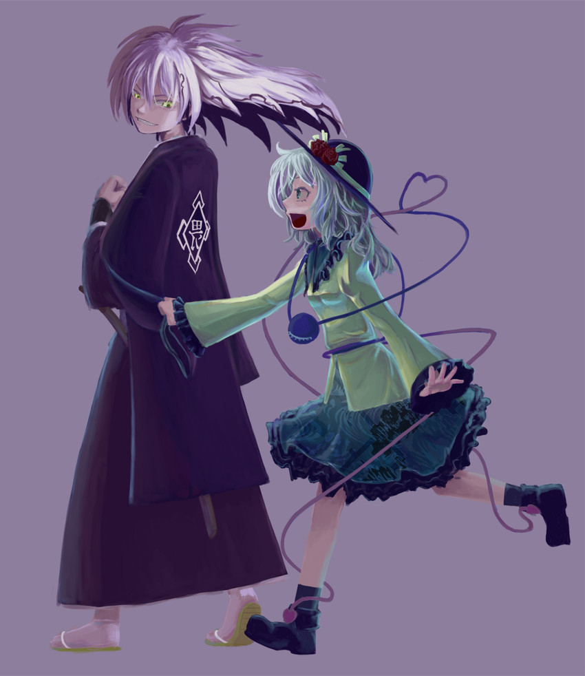komeiji koishi and nura rikuo (touhou and 1 more) drawn by i-pan