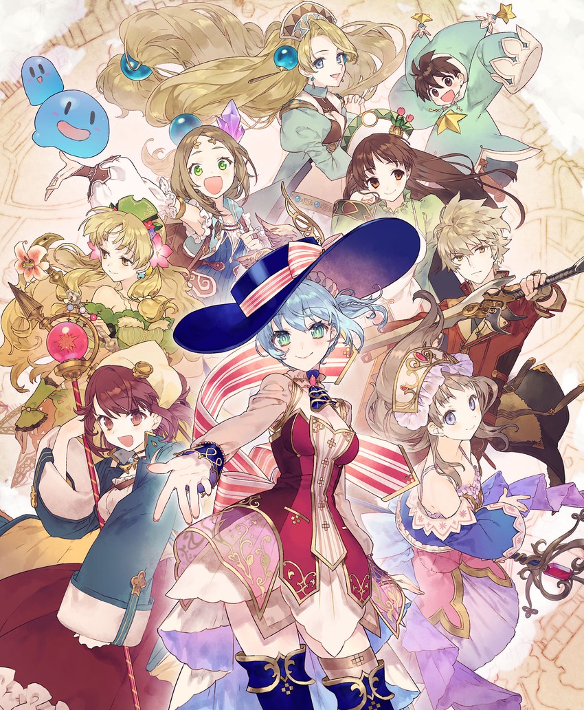 sophie neuenmuller, totooria helmold, firis mistlud, ayesha altugle, logix ficsario, and 5 more (atelier and 9 more) drawn by noco_(adamas)