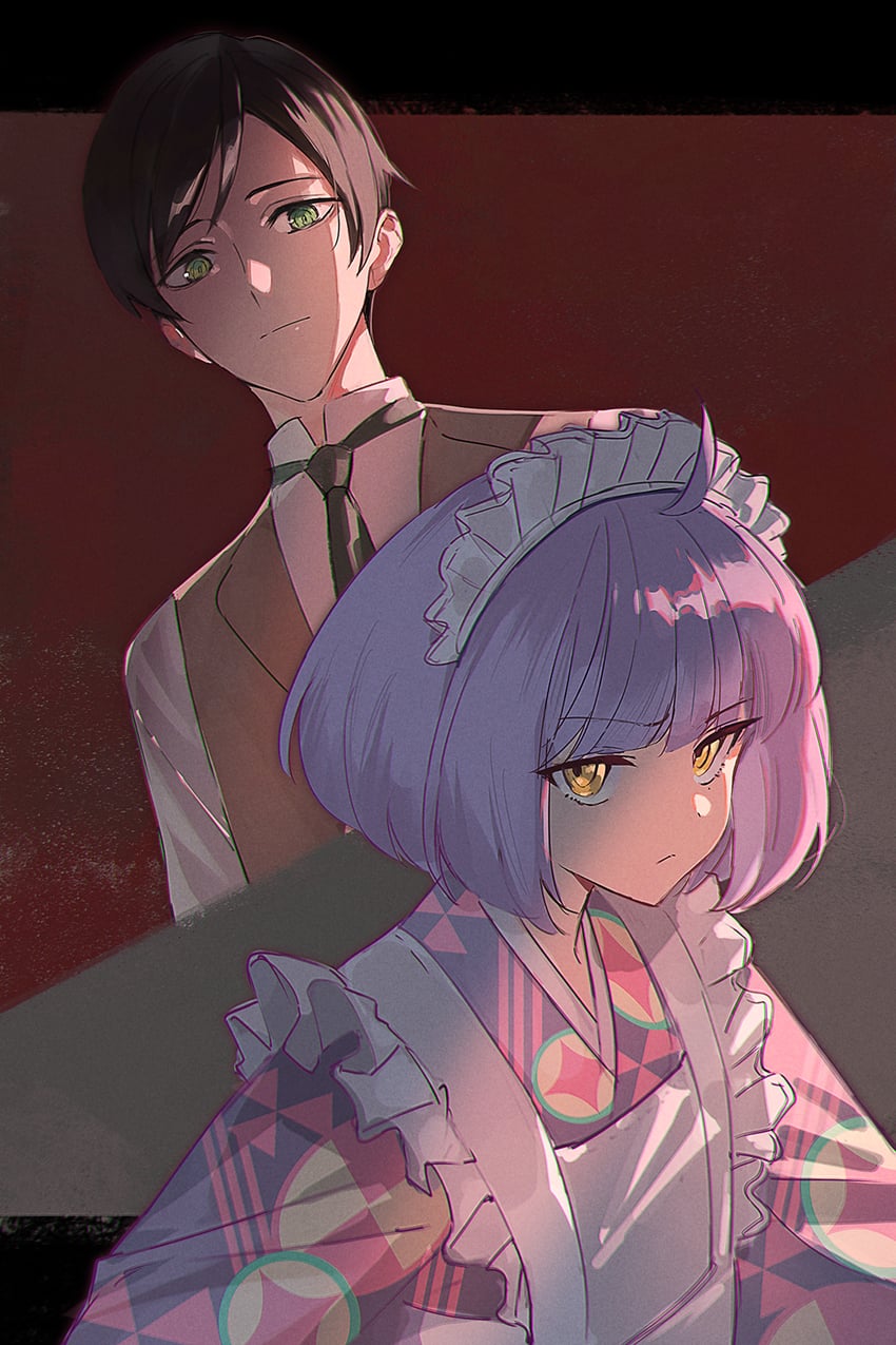tsukahara neko and osoto masaki (tasokare hotel) drawn by cezaria
