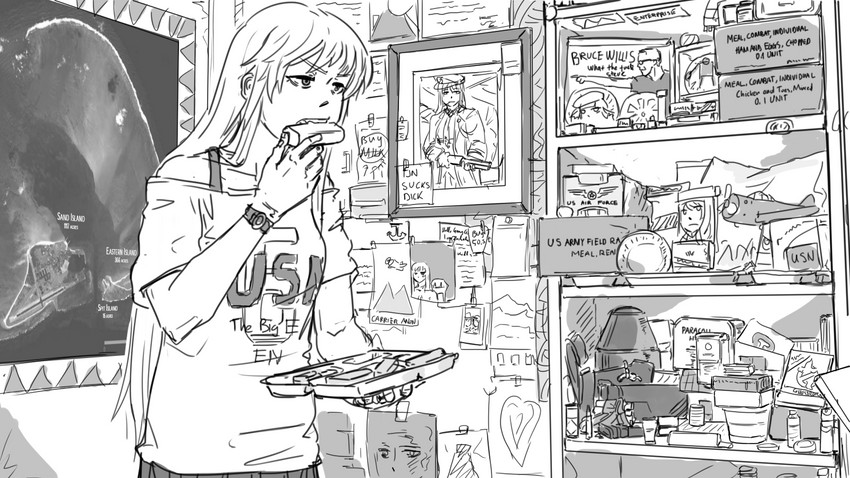 enterprise (azur lane and 2 more) drawn by sitzkrieg-chan
