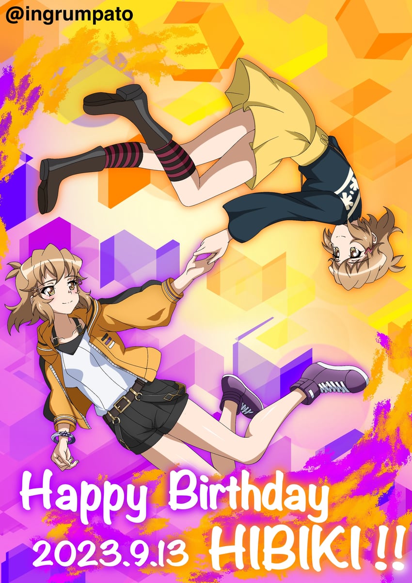 tachibana hibiki (senki zesshou symphogear and 1 more) drawn by kyomeihibiki