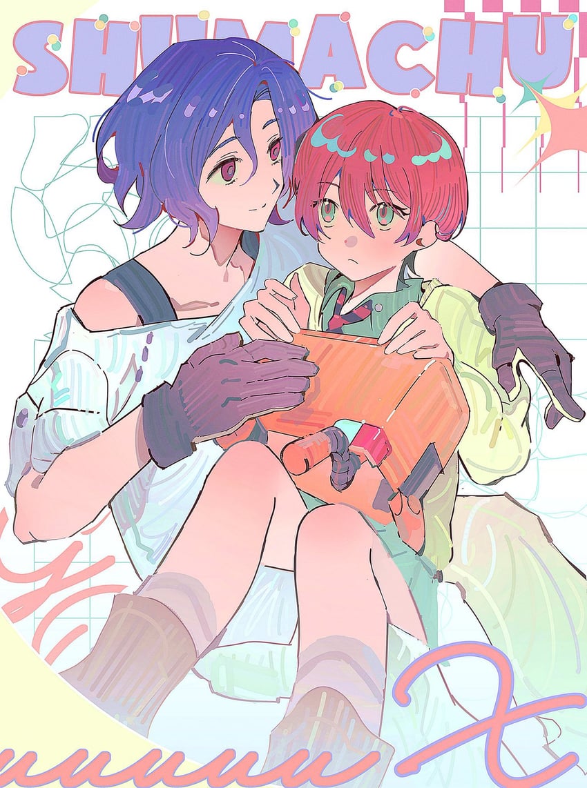 amate yuzuriha, shuji ito, and conch (gundam and 1 more) drawn by mm19_mumu