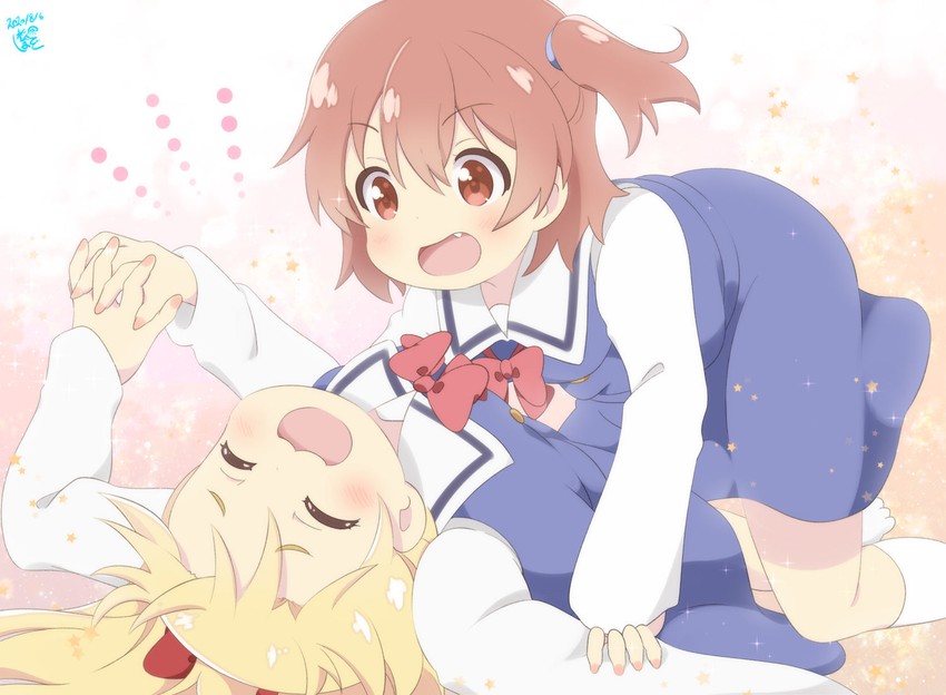 himesaka noa and hoshino hinata (watashi ni tenshi ga maiorita!) drawn by aosora_neko