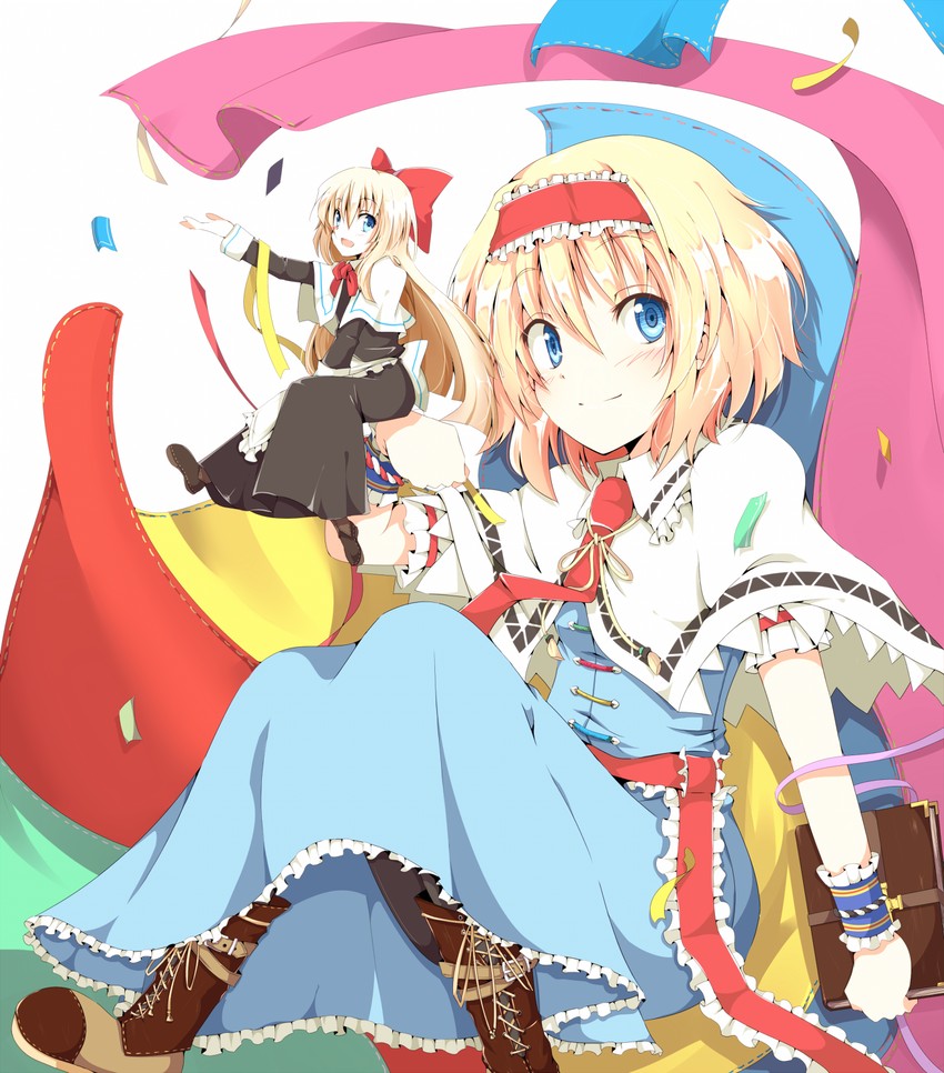 alice margatroid and shanghai doll (touhou) drawn by chata_maru_(irori_sabou)