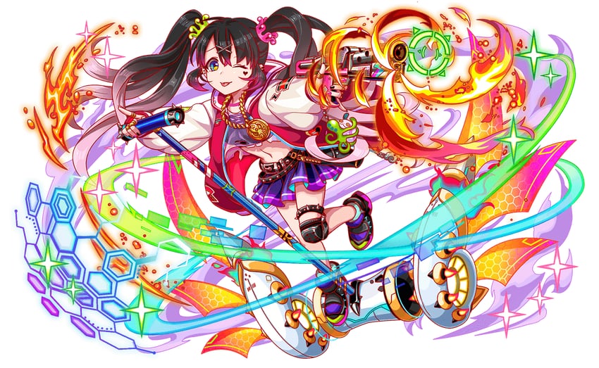 patjwi and patjui (crash fever and 1 more) drawn by reirou_(re16ko89)