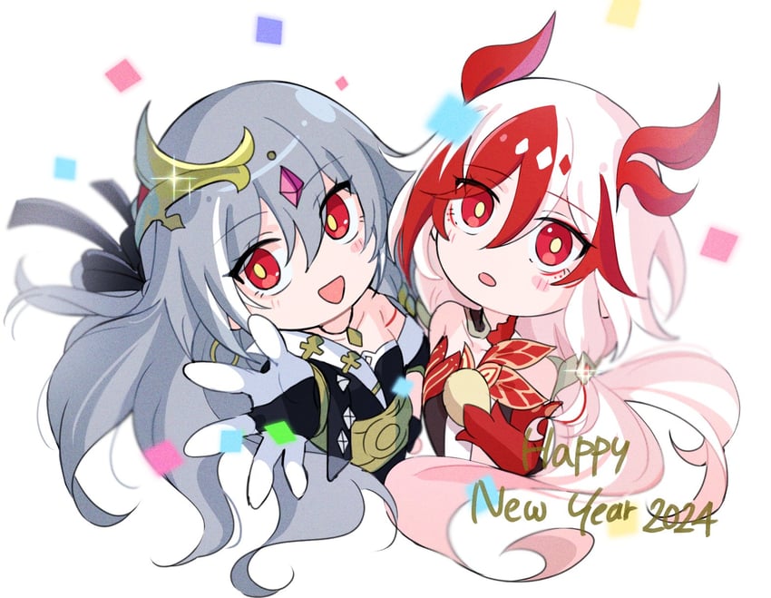 fu hua and herrscher of sentience (honkai and 1 more) drawn by yuhuria_52