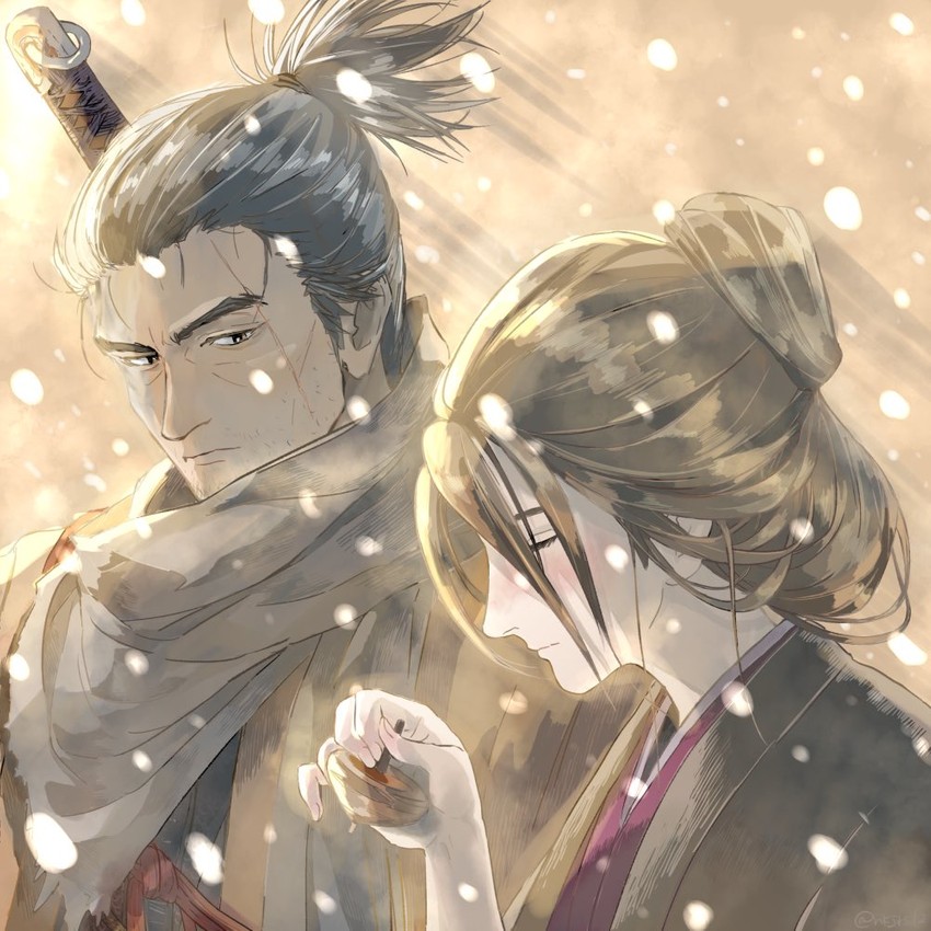 sekiro and emma the gentle blade (sekiro: shadows die twice) drawn by fune_(nkjrs12)