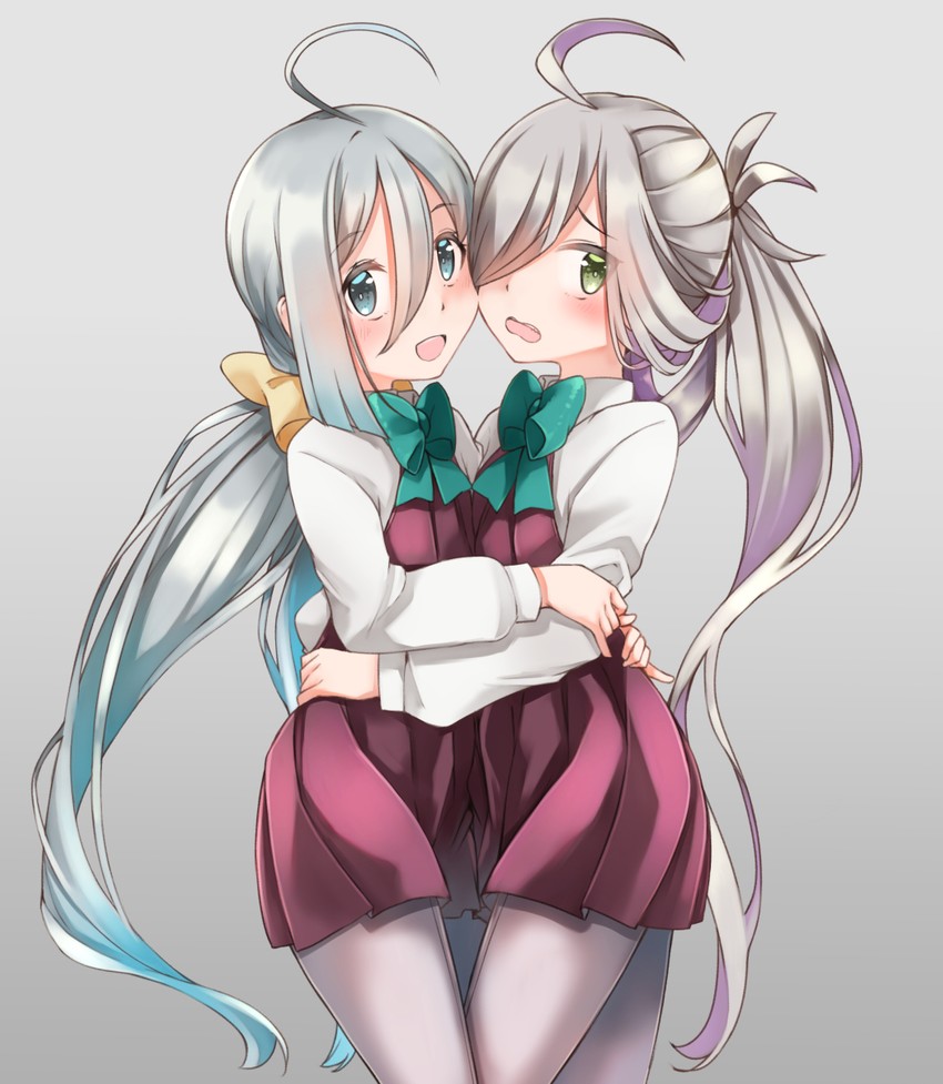 kiyoshimo, asashimo, and asashimo kai ni (kantai collection) drawn by comah