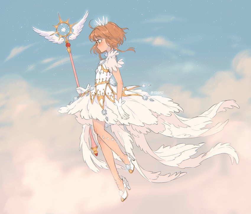 kinomoto sakura (cardcaptor sakura and 1 more) drawn by itslopezz