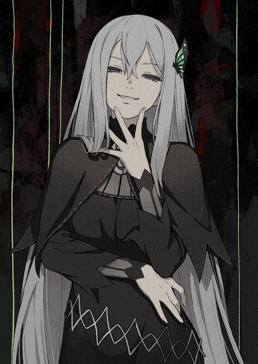 echidna (re:zero kara hajimeru isekai seikatsu) drawn by iwamushi