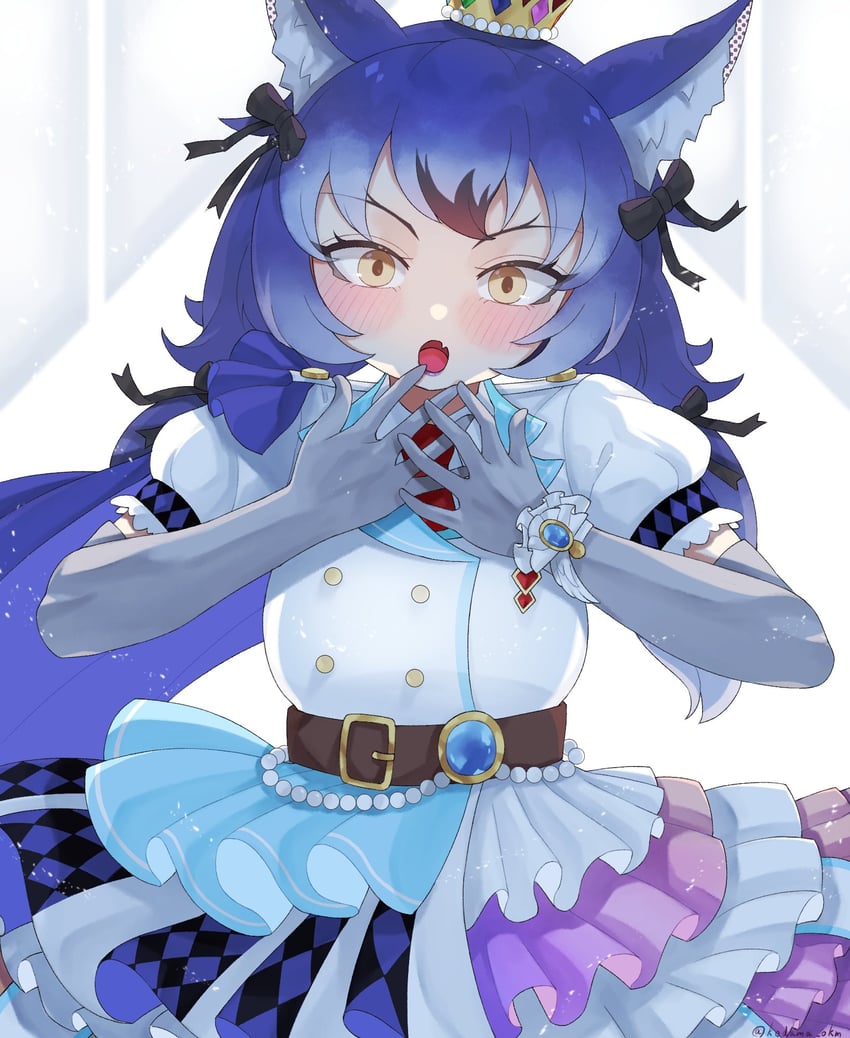 dire wolf (kemono friends and 1 more) drawn by kedama_(ughugjydthjdf)
