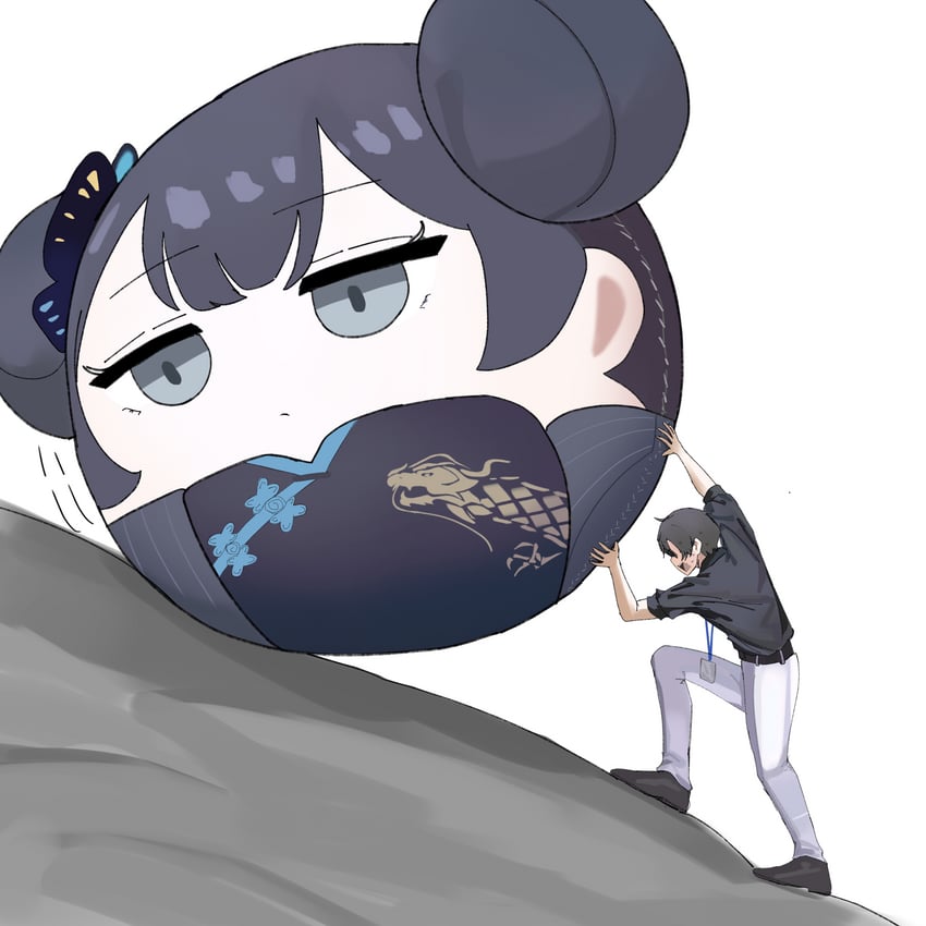 sensei, kisaki, and sisyphus (blue archive and 1 more) drawn by mmmmrotio