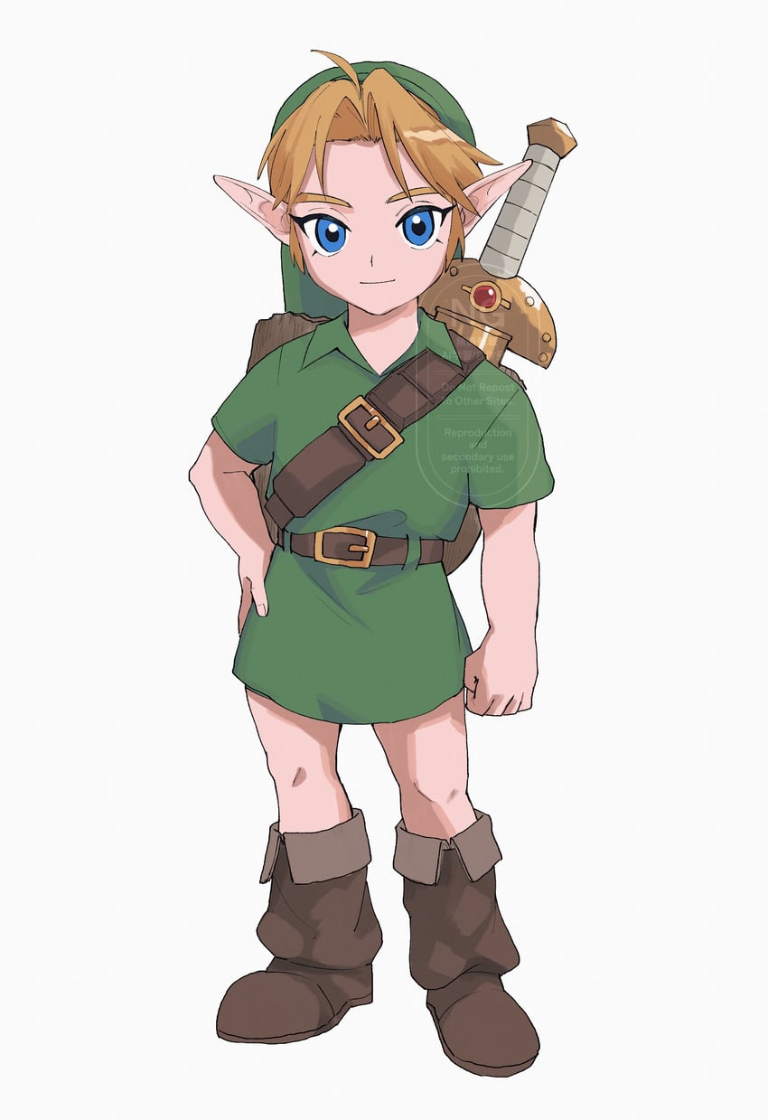 link and young link (the legend of zelda and 1 more) drawn by yamori_(yamoooon21)