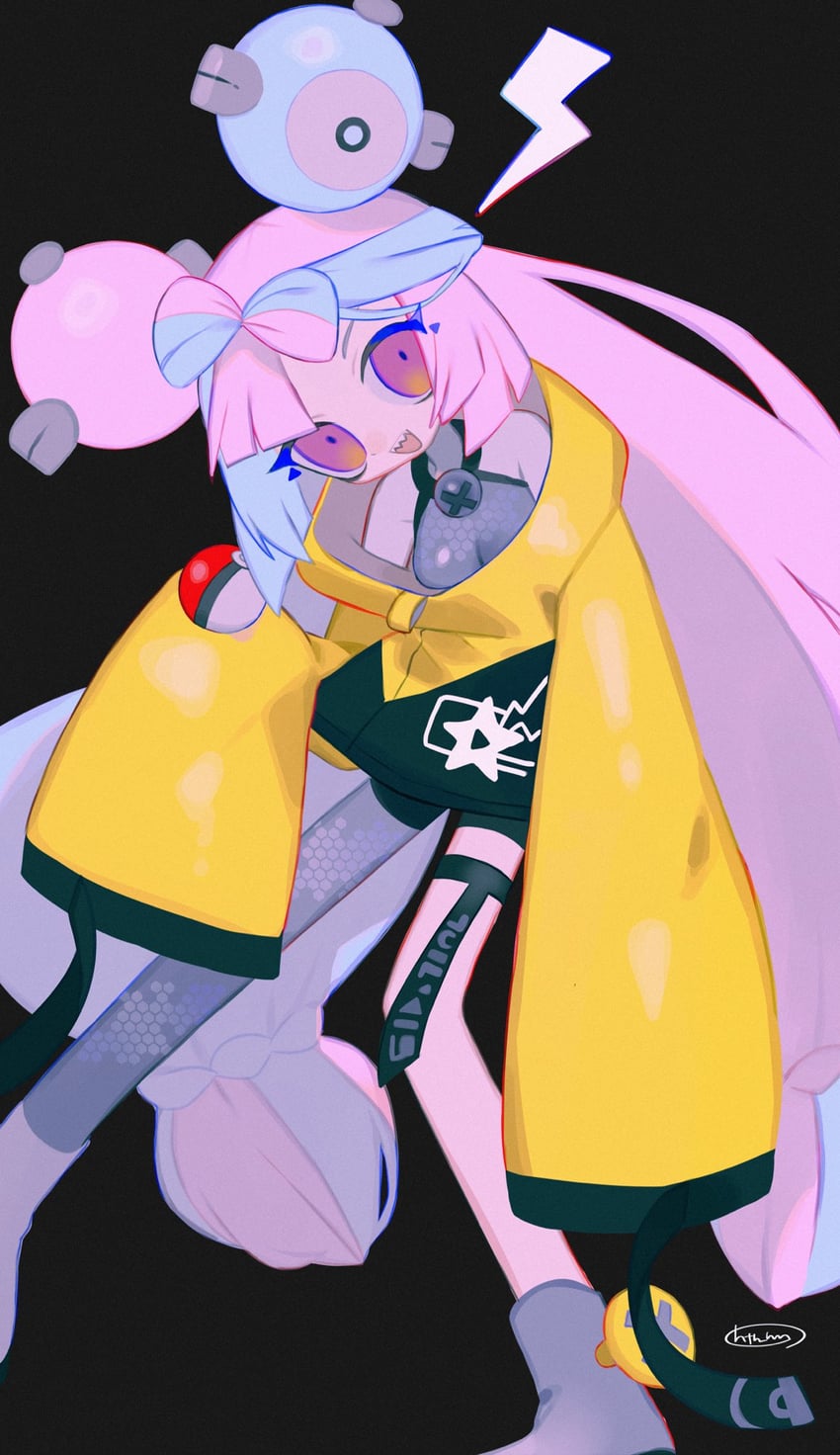 iono (pokemon and 1 more) drawn by htn_nm