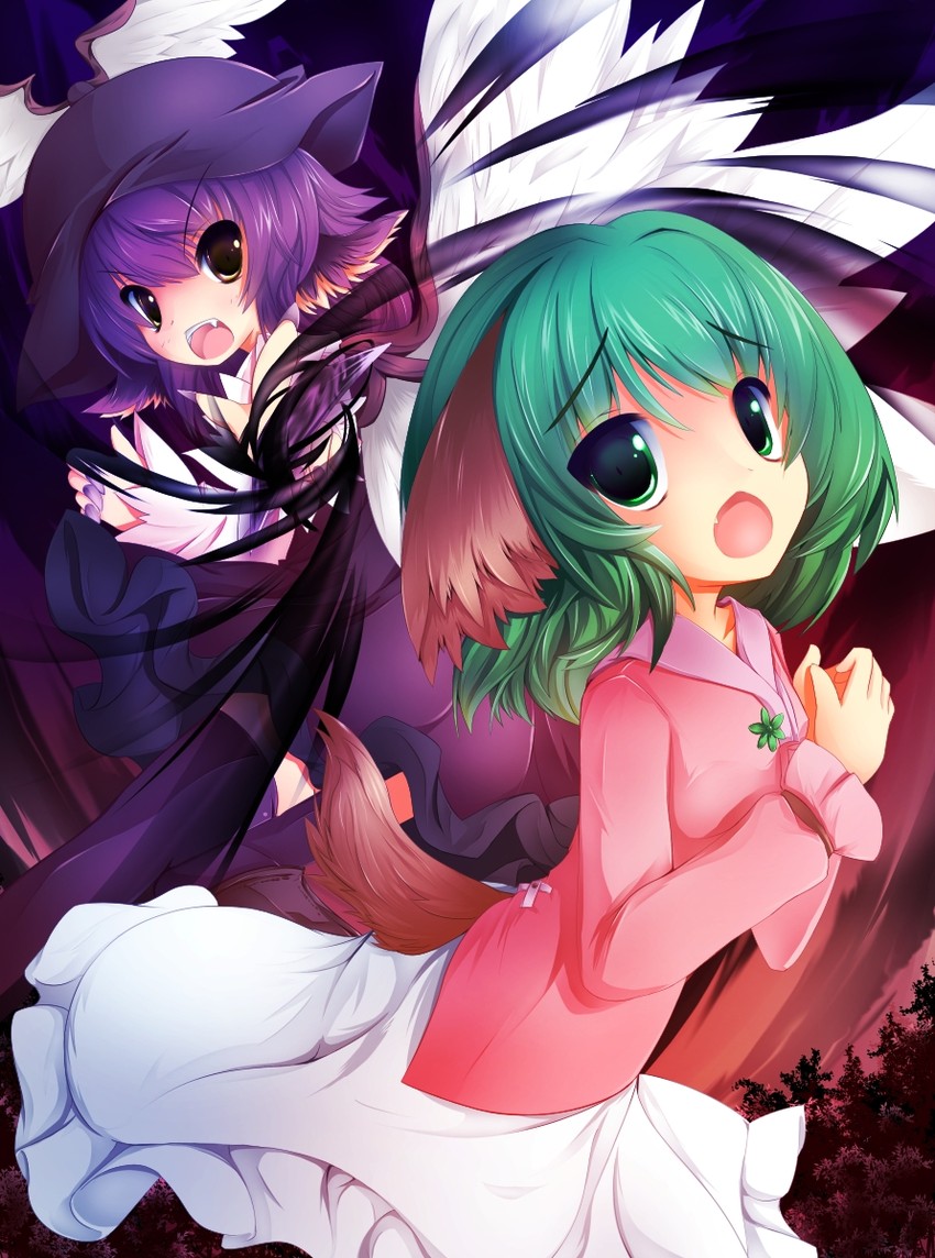 mystia lorelei and kasodani kyouko (touhou) drawn by hekiryuu