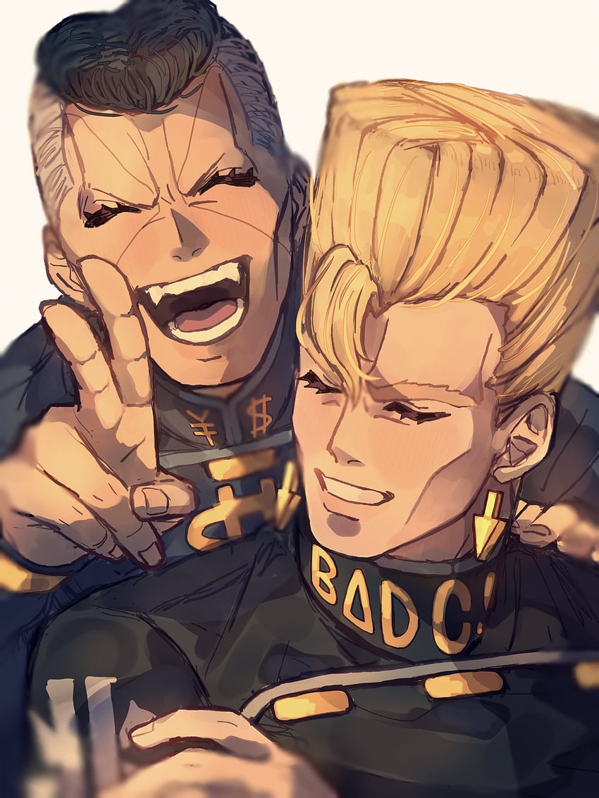 nijimura okuyasu and nijimura keicho (jojo no kimyou na bouken and 1 more) drawn by siniy
