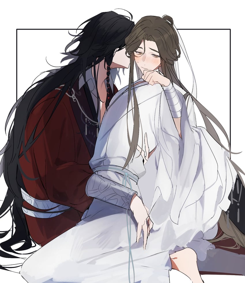 xie lian and hua cheng (tianguan cifu) drawn by manjuyawaraka